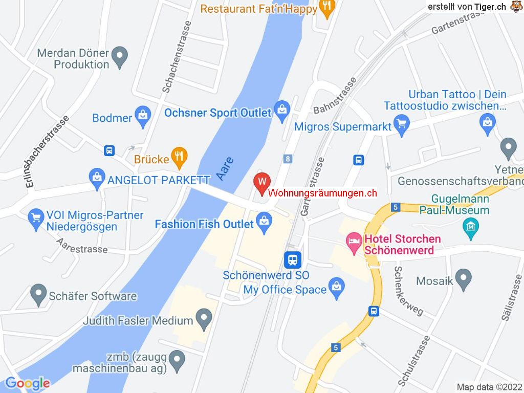 Standort Wohnungsräumungen.ch in 5012 Schönenwerd