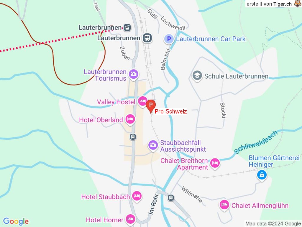 Standort Pro Schweiz in 3822 Lauterbrunnen