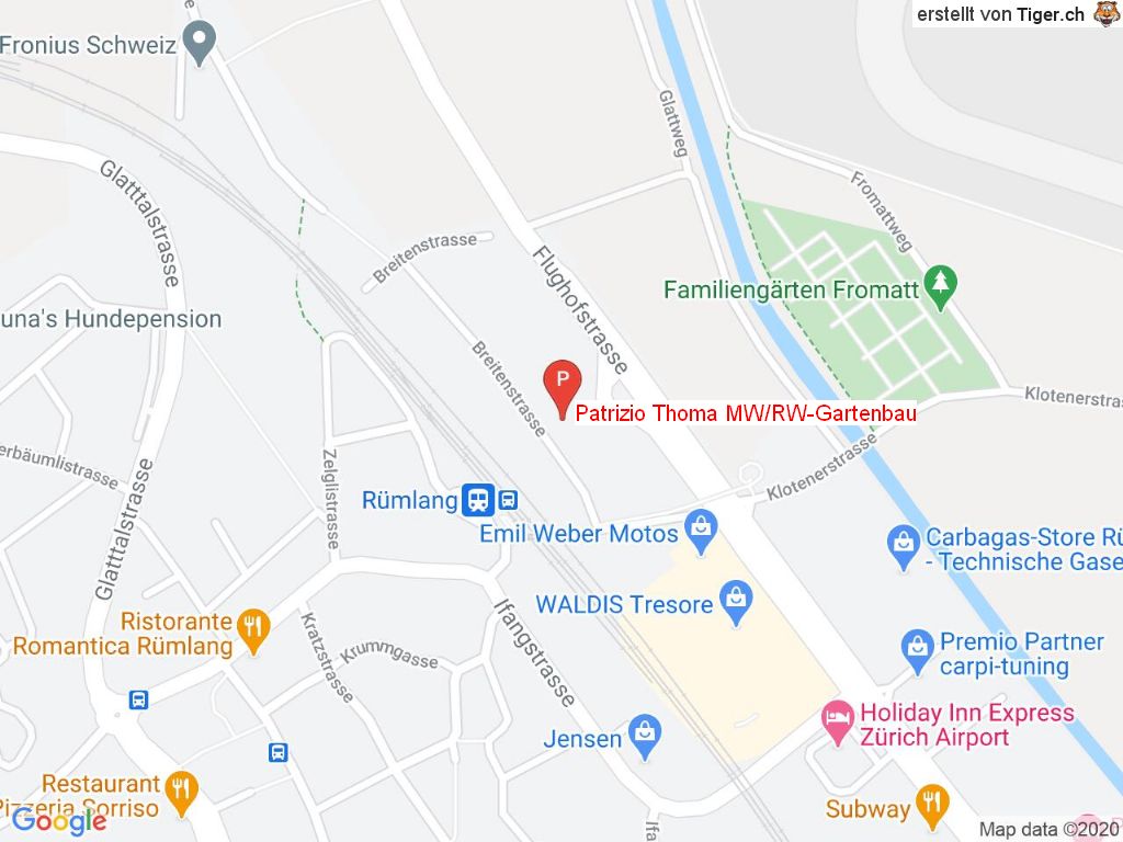 Standort Patrizio Thoma MW/RW-Gartenbau in 8153 Rümlang
